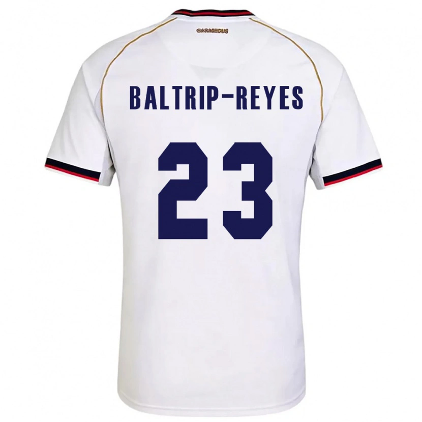 Danxen Women Panama Carina Baltrip-Reyes #23 White Red Away Jersey 26-28 T-Shirt