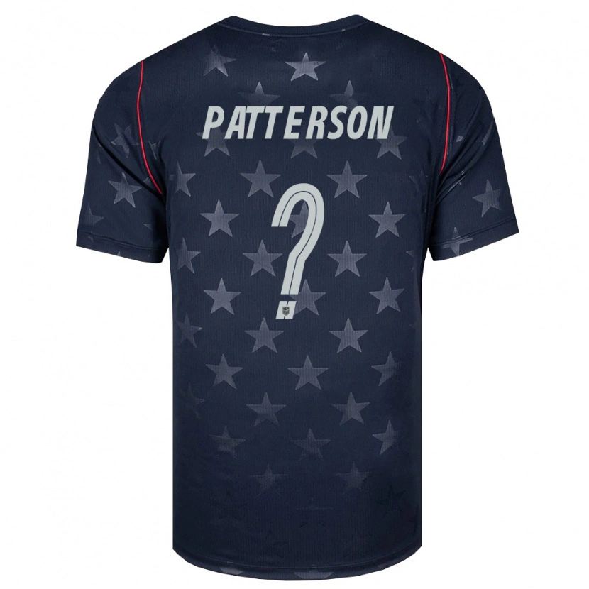 Danxen Women United States Carter Patterson #0 Black White Red Away Jersey 26-28 T-Shirt