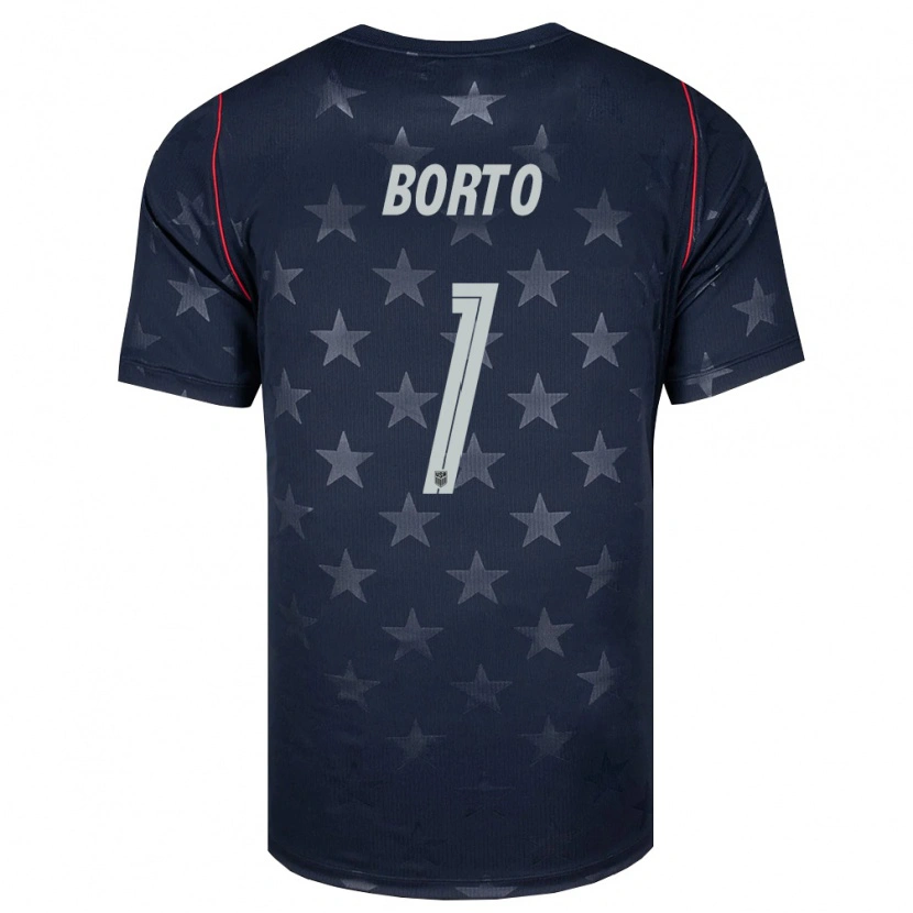Danxen Women United States Alexander Borto #1 Black White Red Away Jersey 26-28 T-Shirt
