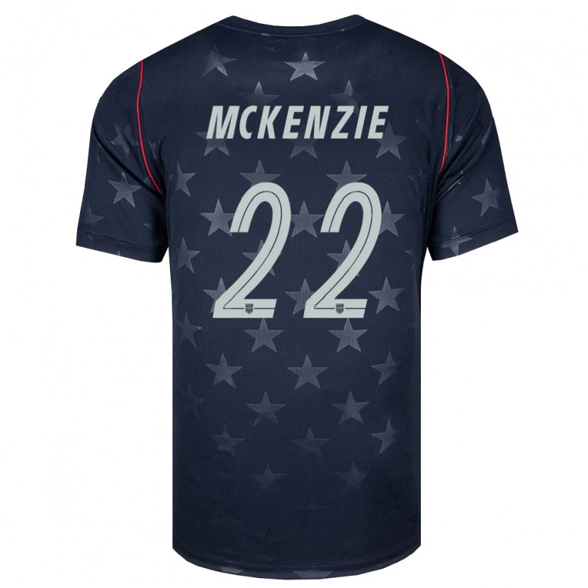 Danxen Women United States Mark Mckenzie #22 Black White Red Away Jersey 26-28 T-Shirt