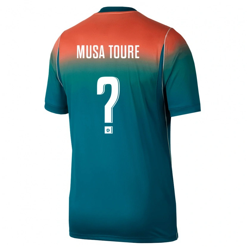Danxen Women Australia Musa Toure #0 Green Pink Away Jersey 26-28 T-Shirt