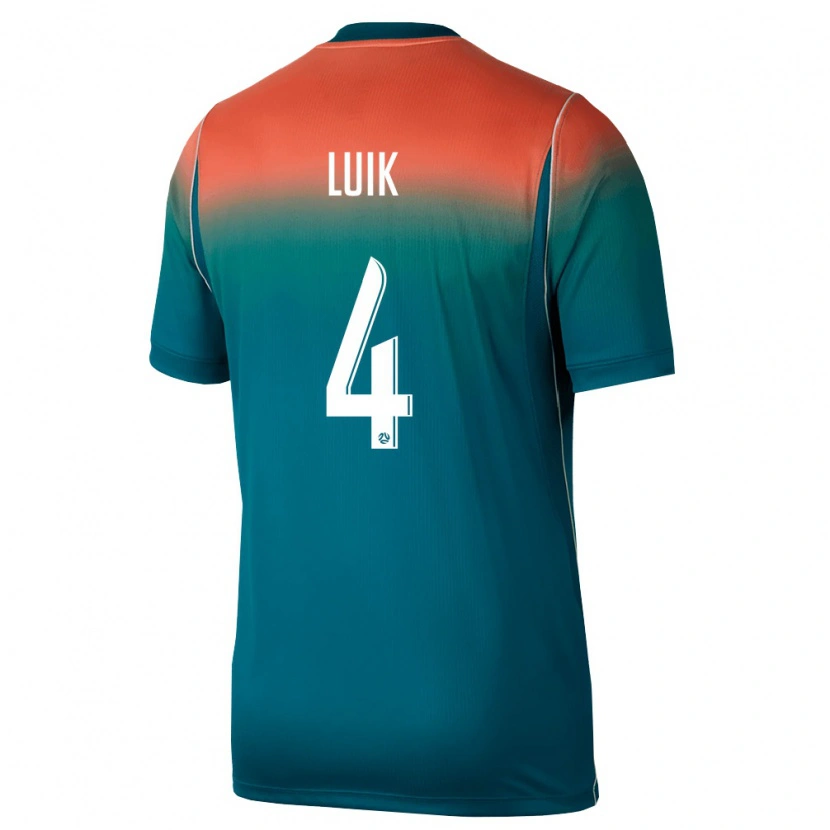 Danxen Women Australia Aivi Luik #4 Green Pink Away Jersey 26-28 T-Shirt