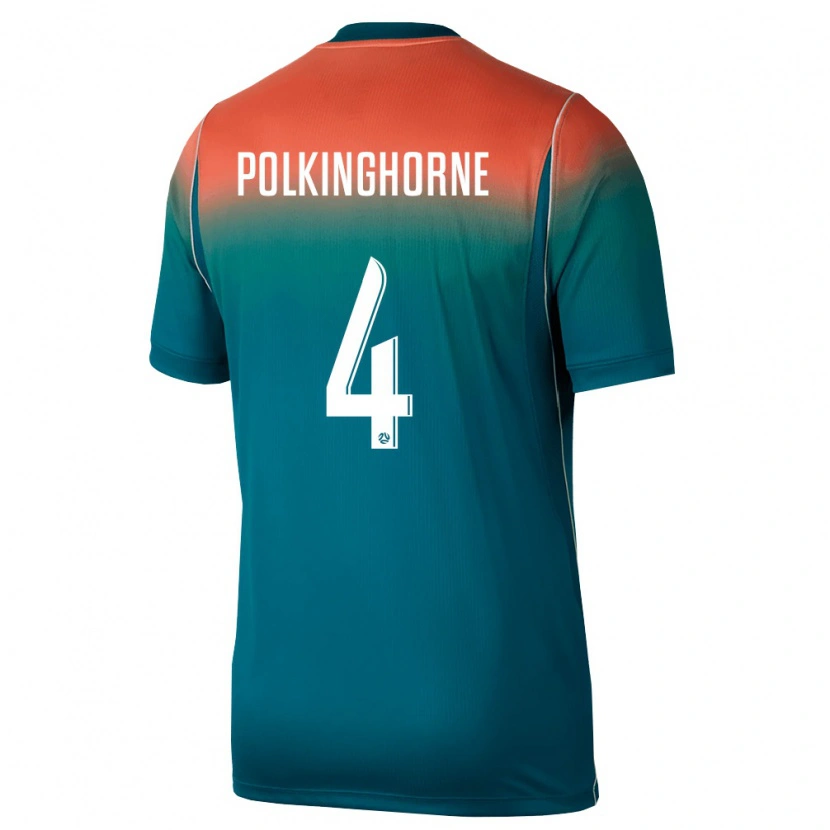 Danxen Women Australia Clare Polkinghorne #4 Green Pink Away Jersey 26-28 T-Shirt