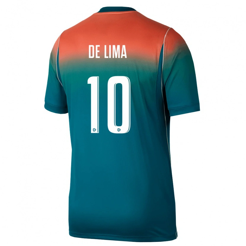Danxen Women Australia Arthur De Lima #10 Green Pink Away Jersey 26-28 T-Shirt