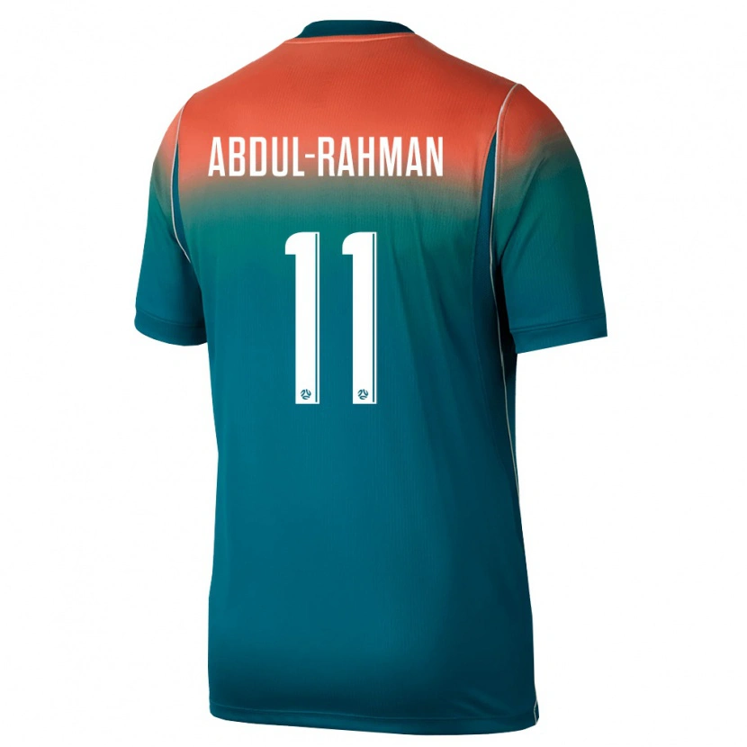 Danxen Women Australia Alaat Abdul-Rahman #11 Green Pink Away Jersey 26-28 T-Shirt