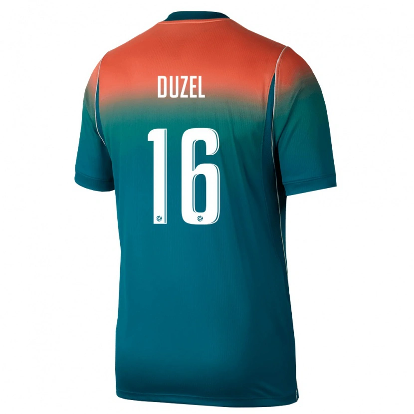 Danxen Women Australia Luke Duzel #16 Green Pink Away Jersey 26-28 T-Shirt