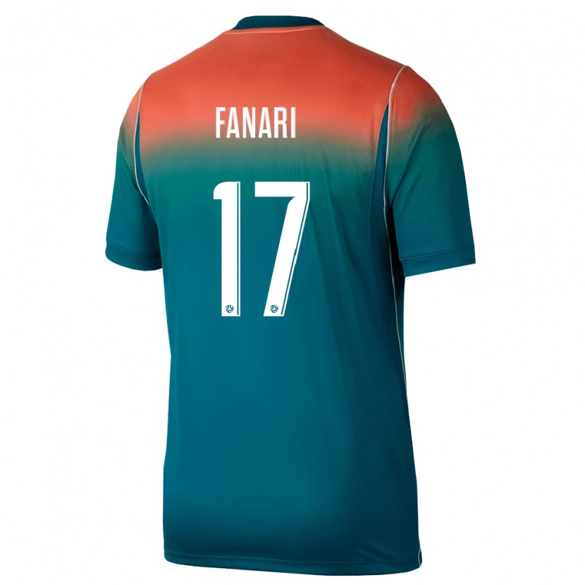 Danxen Women Australia Leonardo Fanari #17 Green Pink Away Jersey 26-28 T-Shirt