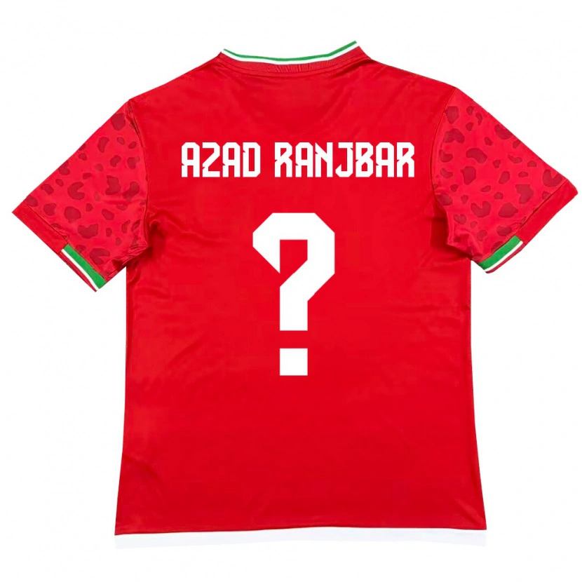 Danxen Women Iran Pouria Azad Ranjbar #0 Red White Away Jersey 26-28 T-Shirt