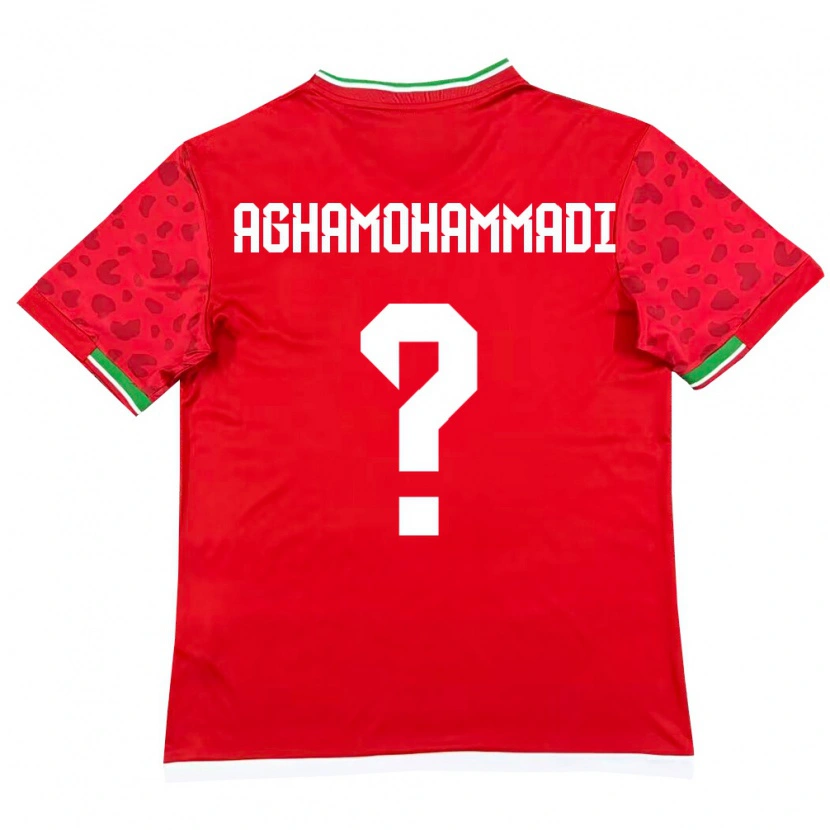 Danxen Women Iran Mehrdad Aghamohammadi #0 Red White Away Jersey 26-28 T-Shirt