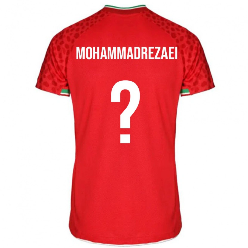 Danxen Women Iran Hossein Mohammadrezaei #0 Red White Away Jersey 26-28 T-Shirt