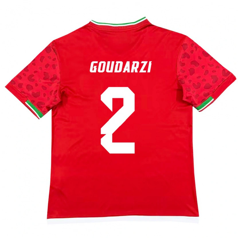 Danxen Women Iran Bahram Goudarzi #2 Red White Away Jersey 26-28 T-Shirt
