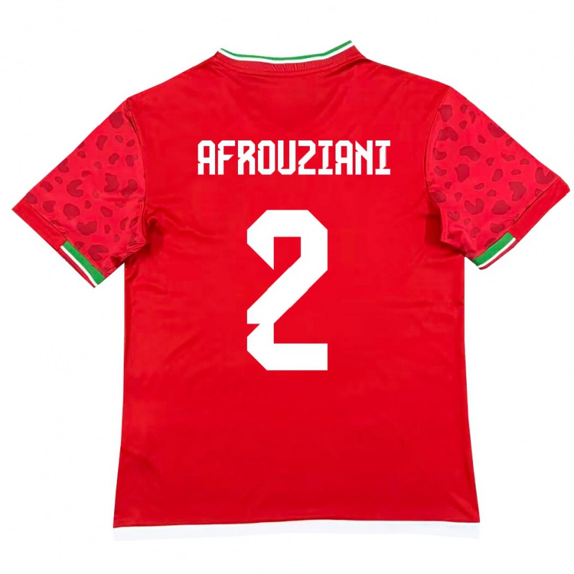 Danxen Women Iran Amirmahan Afrouziani #2 Red White Away Jersey 26-28 T-Shirt