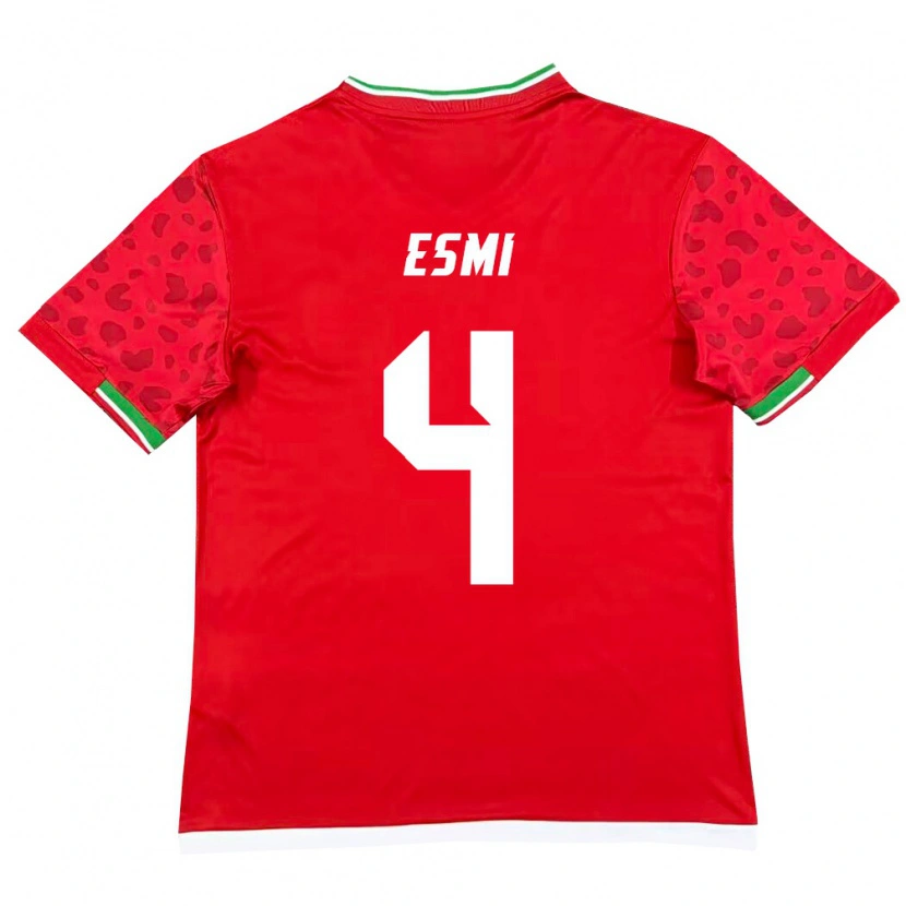 Danxen Women Iran Pouya Esmi #4 Red White Away Jersey 26-28 T-Shirt