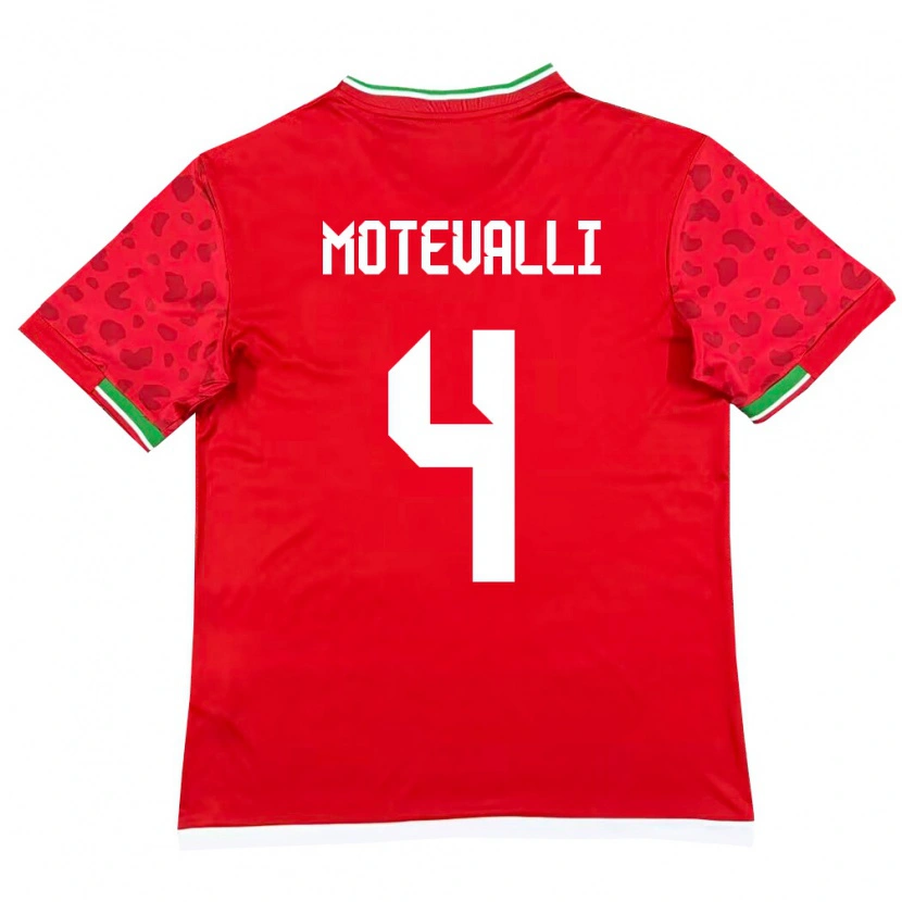Danxen Women Iran Melika Motevalli #4 Red White Away Jersey 26-28 T-Shirt