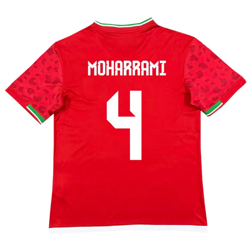 Danxen Women Iran Mohammadreza Moharrami #4 Red White Away Jersey 26-28 T-Shirt