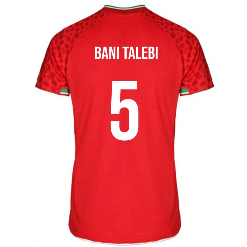 Danxen Women Iran Ghazaleh Bani Talebi #5 Red White Away Jersey 26-28 T-Shirt