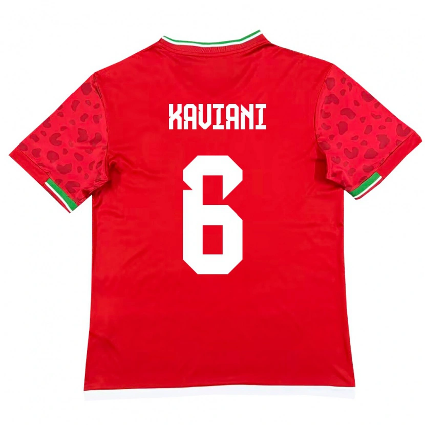 Danxen Women Iran Mohammadtaha Kaviani #6 Red White Away Jersey 26-28 T-Shirt