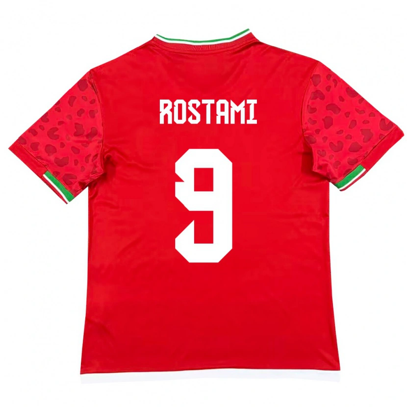 Danxen Women Iran Yadegar Rostami #9 Red White Away Jersey 26-28 T-Shirt