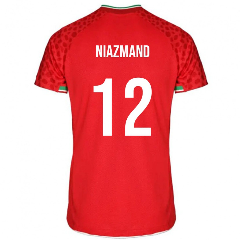 Danxen Women Iran Payam Niazmand #12 Red White Away Jersey 26-28 T-Shirt