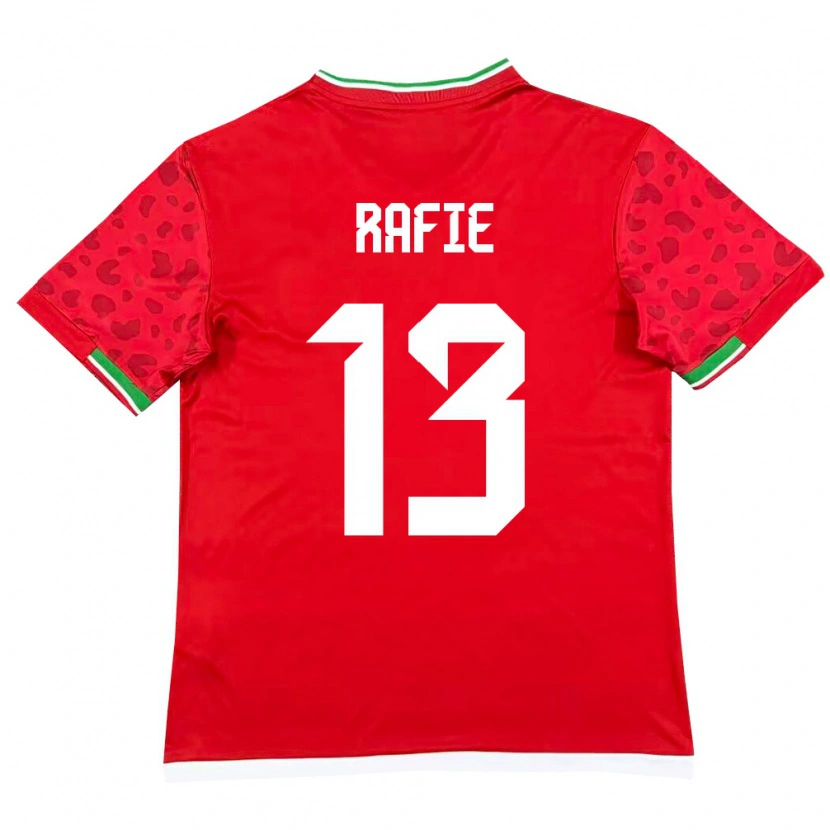 Danxen Women Iran Abbas Rafie #13 Red White Away Jersey 26-28 T-Shirt