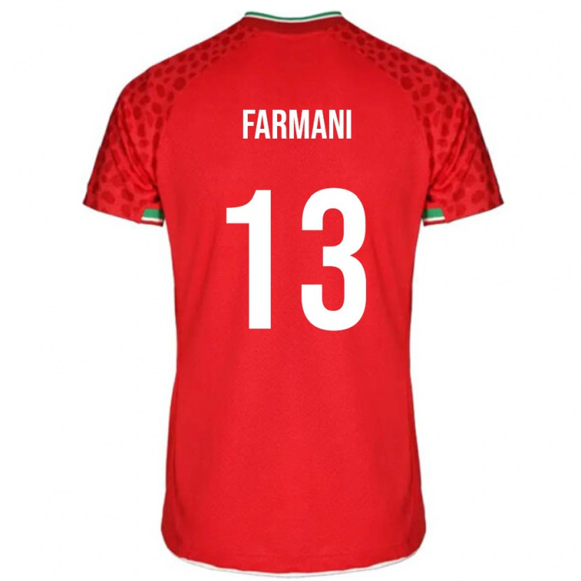Danxen Women Iran Yasaman Farmani #13 Red White Away Jersey 26-28 T-Shirt