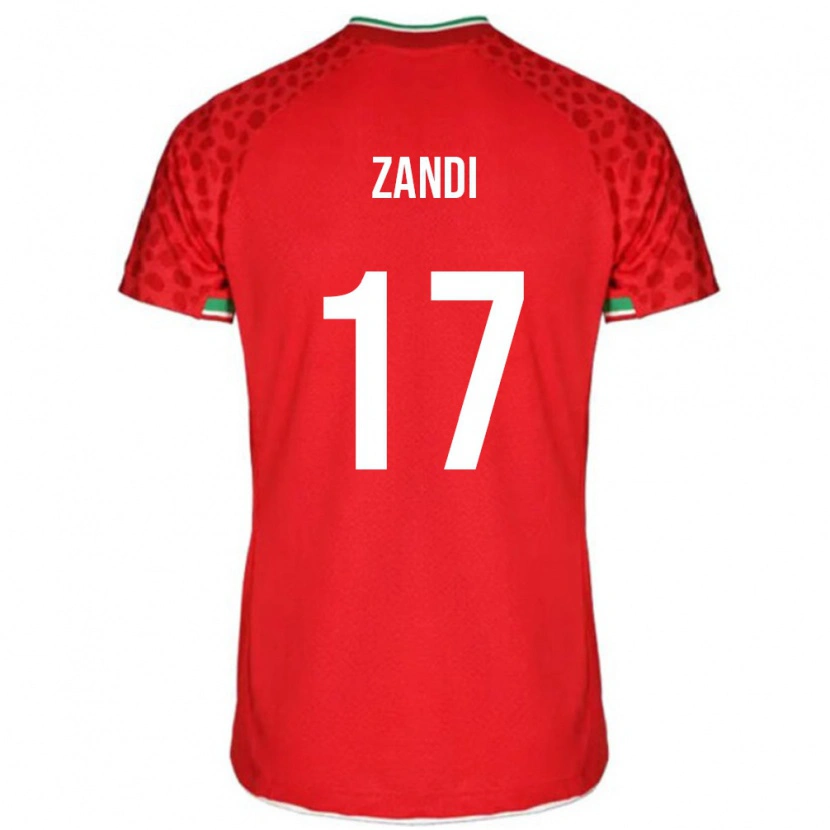 Danxen Women Iran Negin Zandi #17 Red White Away Jersey 26-28 T-Shirt