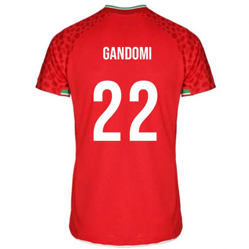 Danxen Women Iran Mohammad Gandomi #22 Red White Away Jersey 26-28 T-Shirt
