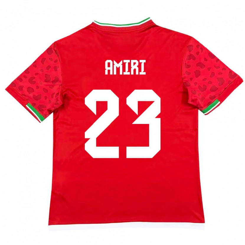 Danxen Women Iran Mobin Amiri #23 Red White Away Jersey 26-28 T-Shirt