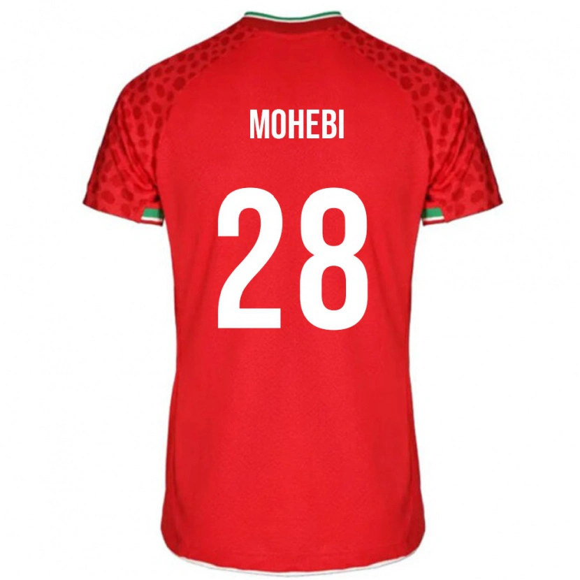 Danxen Women Iran Mohammadmehdi Mohebi #28 Red White Away Jersey 26-28 T-Shirt
