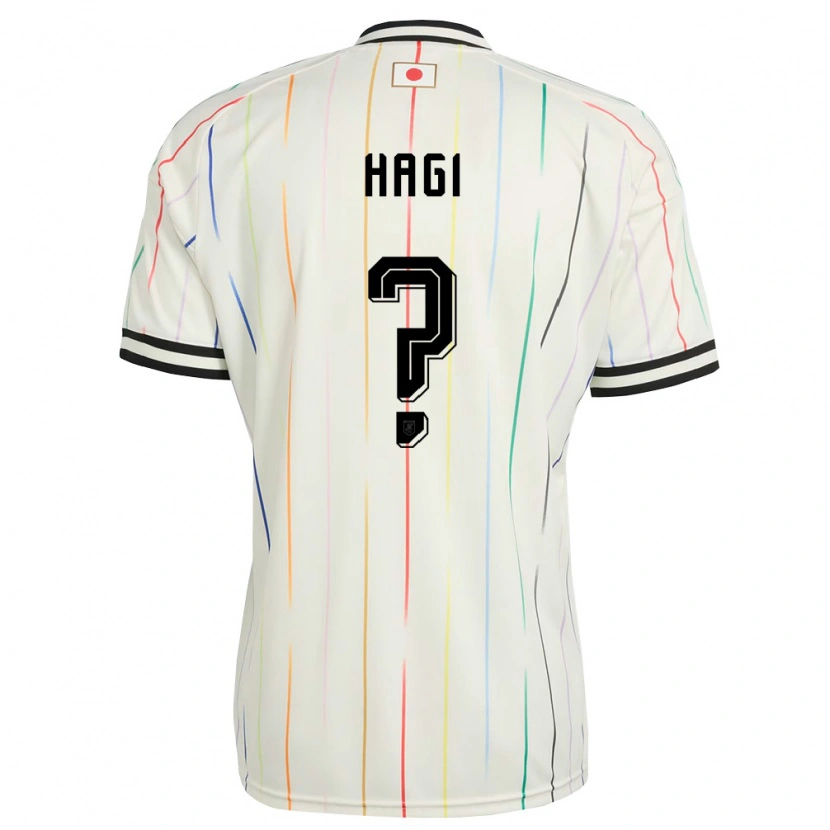 Danxen Women Japan Hiroaki Hagi #0 White Black Away Jersey 26-28 T-Shirt