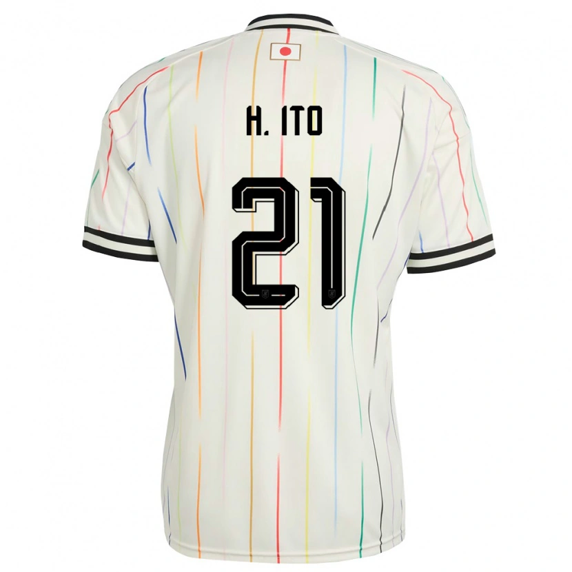 Danxen Women Japan Hiroki Ito #21 White Black Away Jersey 26-28 T-Shirt
