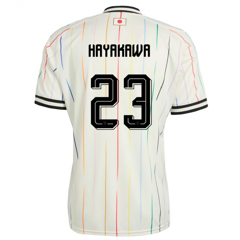 Danxen Women Japan Tomoki Hayakawa #23 White Black Away Jersey 26-28 T-Shirt