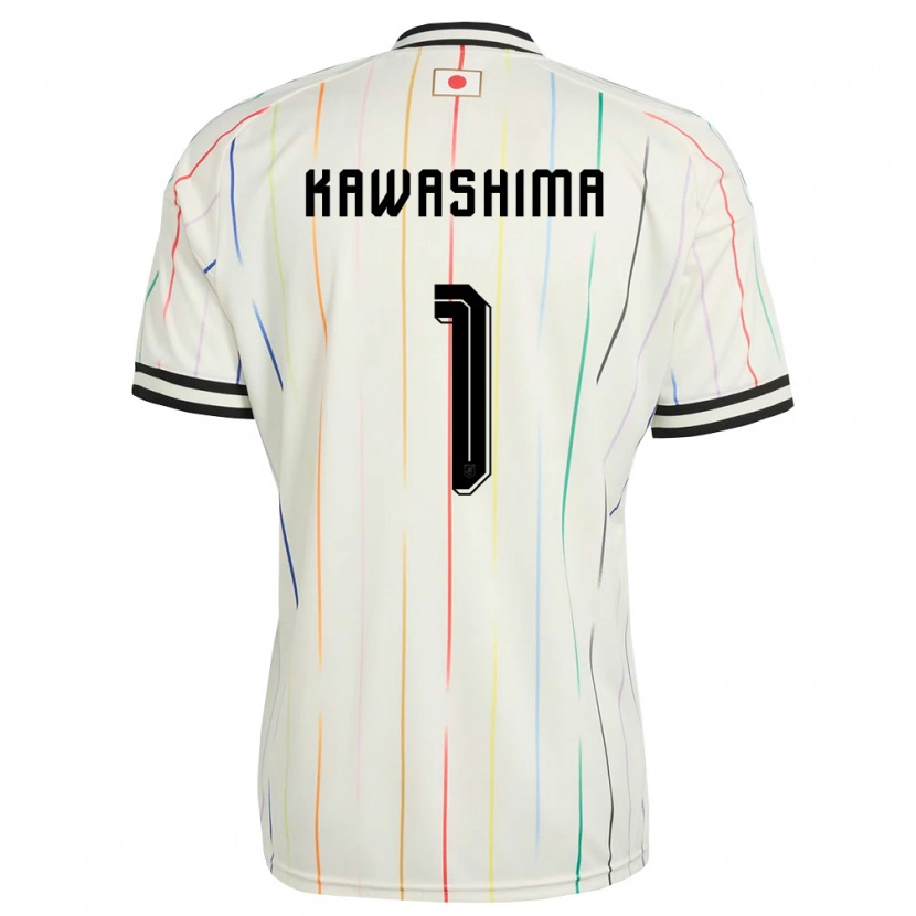 Danxen Women Japan Eiji Kawashima #1 White Black Away Jersey 26-28 T-Shirt