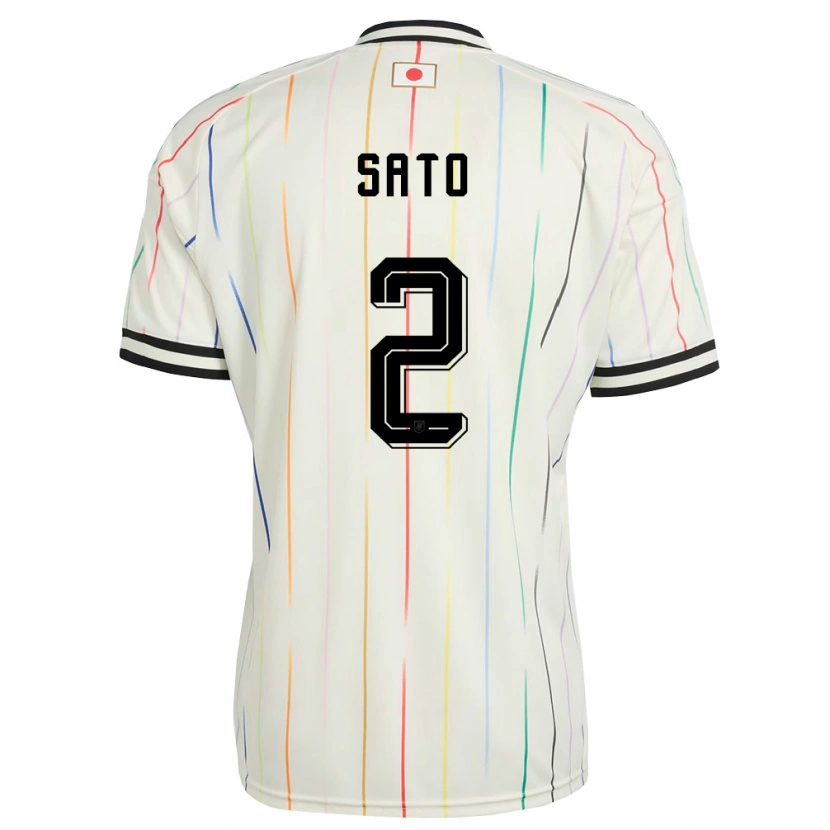 Danxen Women Japan Mihiro Sato #2 White Black Away Jersey 26-28 T-Shirt