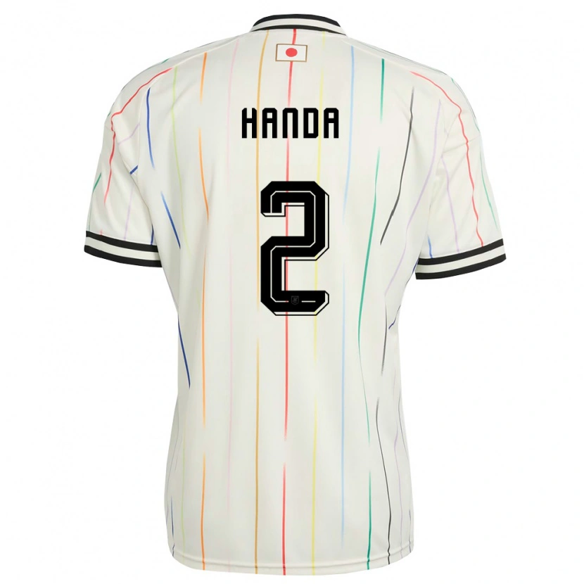 Danxen Women Japan Riku Handa #2 White Black Away Jersey 26-28 T-Shirt