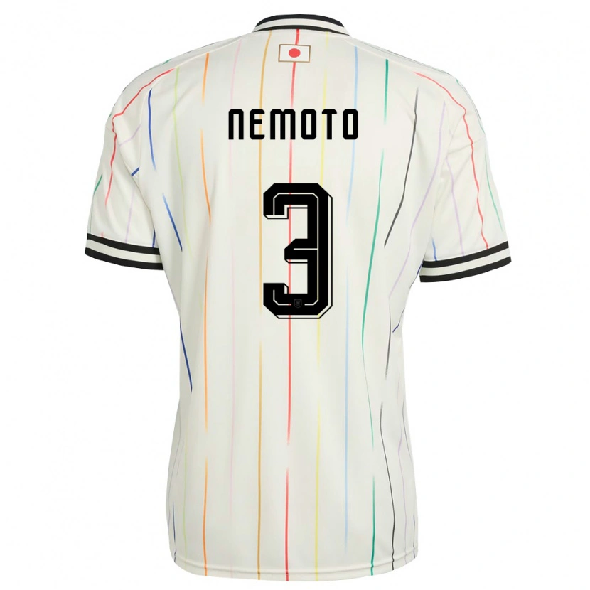 Danxen Women Japan Kenta Nemoto #3 White Black Away Jersey 26-28 T-Shirt