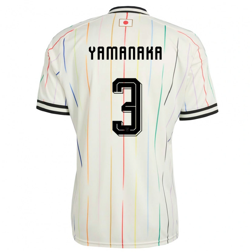 Danxen Women Japan Yuki Yamanaka #3 White Black Away Jersey 26-28 T-Shirt