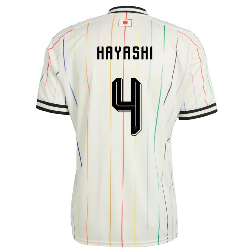 Danxen Women Japan Teon Hayashi #4 White Black Away Jersey 26-28 T-Shirt