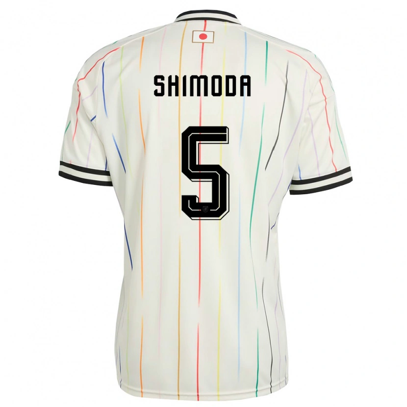 Danxen Women Japan Yoshihiro Shimoda #5 White Black Away Jersey 26-28 T-Shirt