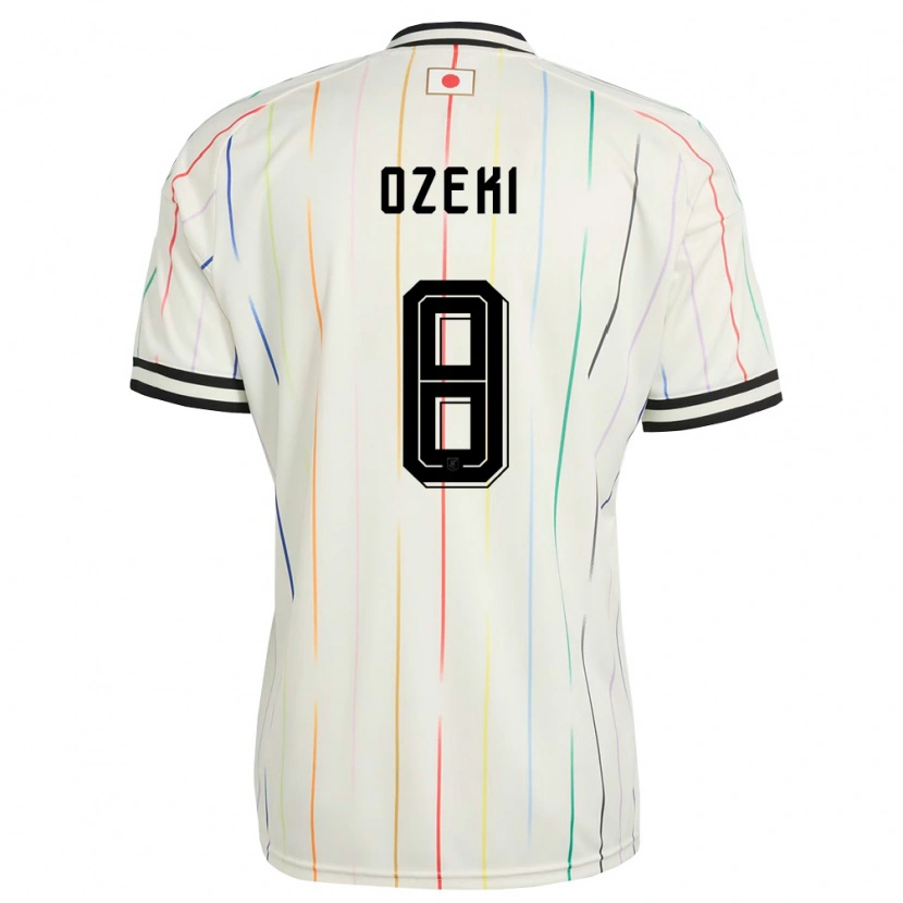 Danxen Women Japan Yuto Ozeki #8 White Black Away Jersey 26-28 T-Shirt