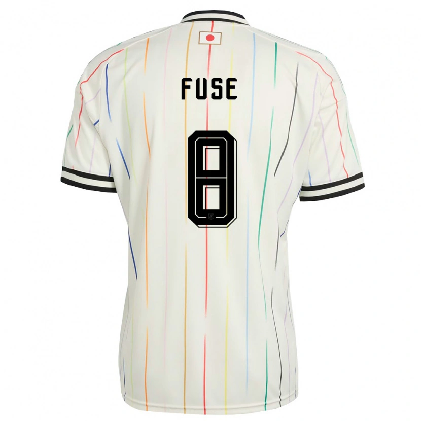 Danxen Women Japan Katsuma Fuse #8 White Black Away Jersey 26-28 T-Shirt