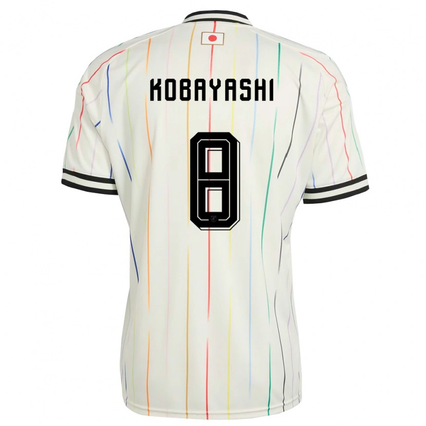 Danxen Women Japan Shimon Kobayashi #8 White Black Away Jersey 26-28 T-Shirt