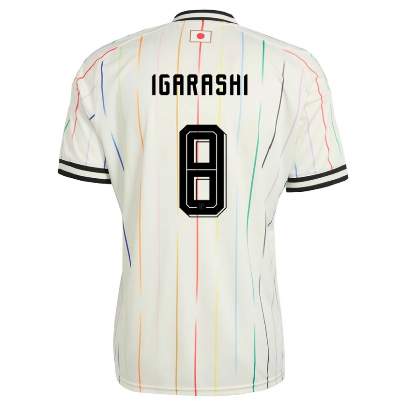 Danxen Women Japan Ryo Igarashi #8 White Black Away Jersey 26-28 T-Shirt