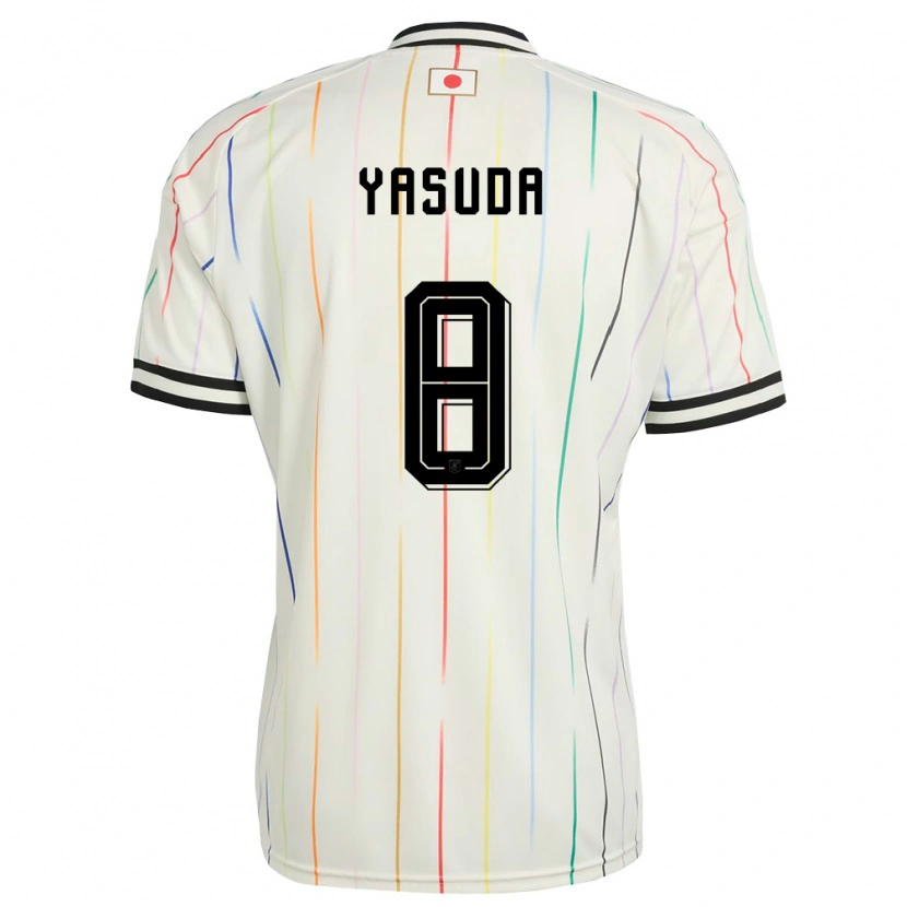Danxen Women Japan Kenshin Yasuda #8 White Black Away Jersey 26-28 T-Shirt