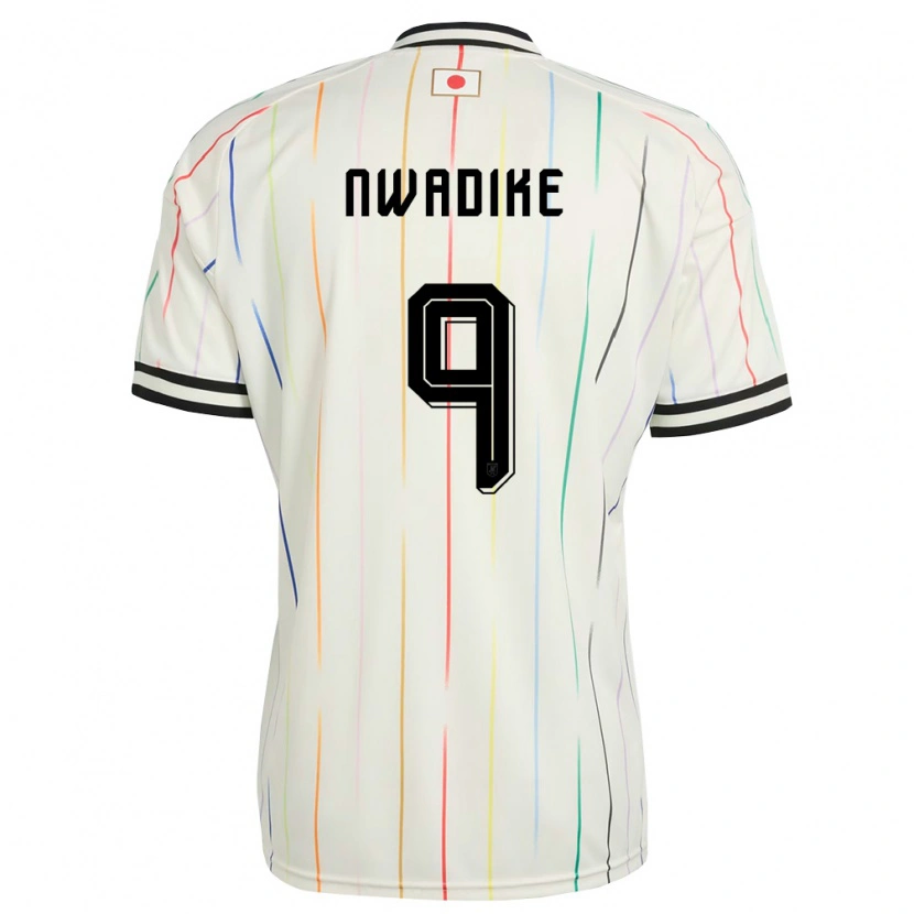 Danxen Women Japan Uche Brian Seo Nwadike #9 White Black Away Jersey 26-28 T-Shirt