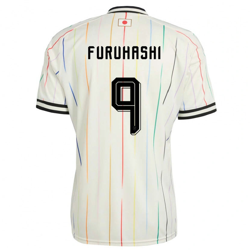 Danxen Women Japan Kyogo Furuhashi #9 White Black Away Jersey 26-28 T-Shirt