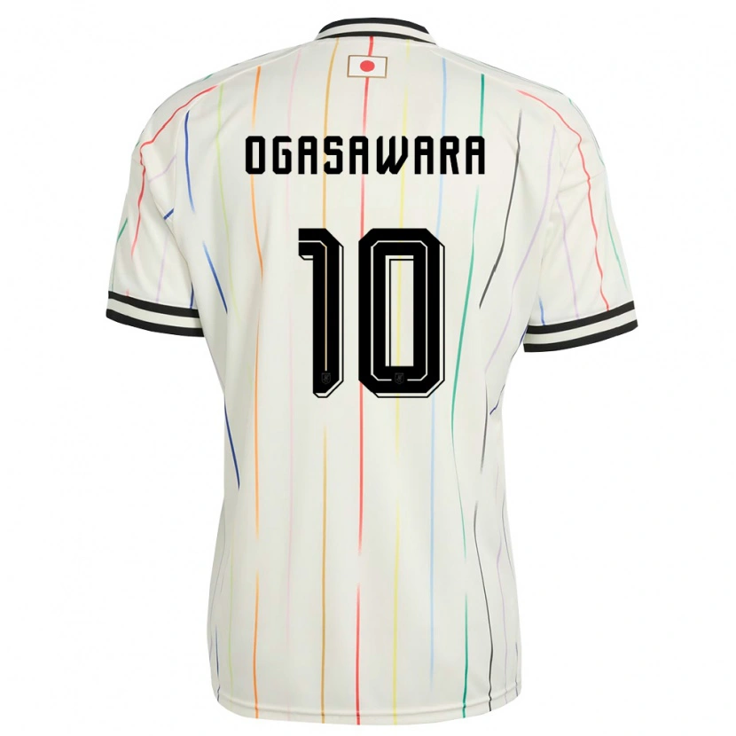 Danxen Women Japan Hiro Ogasawara #10 White Black Away Jersey 26-28 T-Shirt