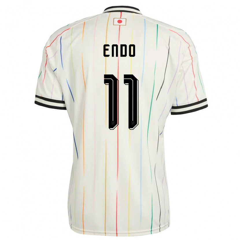 Danxen Women Japan Yua Endo #11 White Black Away Jersey 26-28 T-Shirt