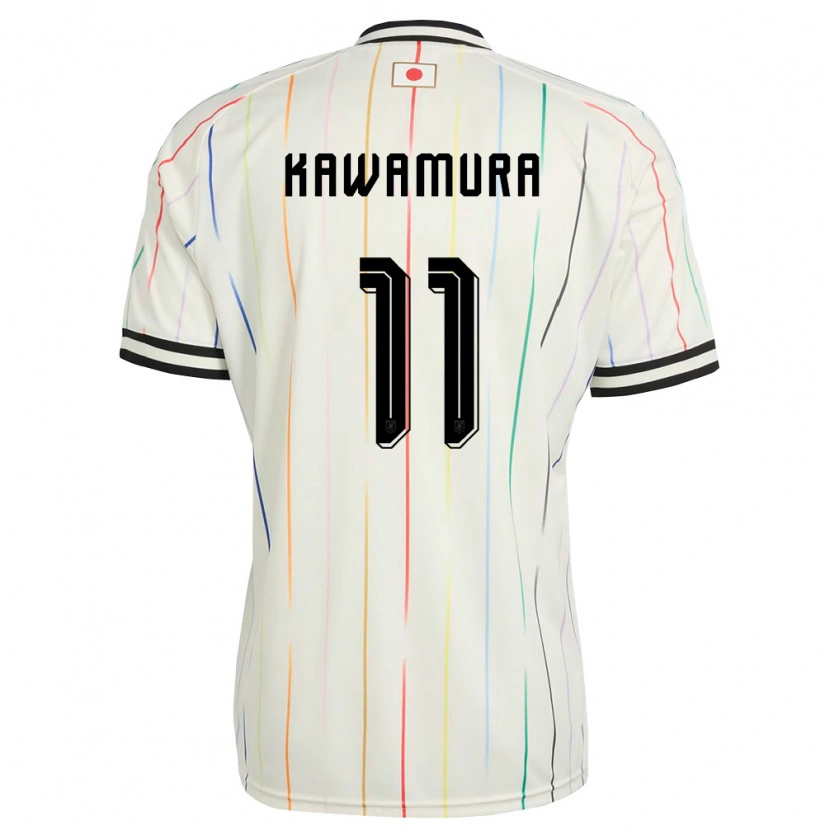 Danxen Women Japan Gakuto Kawamura #11 White Black Away Jersey 26-28 T-Shirt