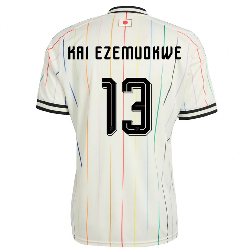 Danxen Women Japan Chimezie Kai Ezemuokwe #13 White Black Away Jersey 26-28 T-Shirt
